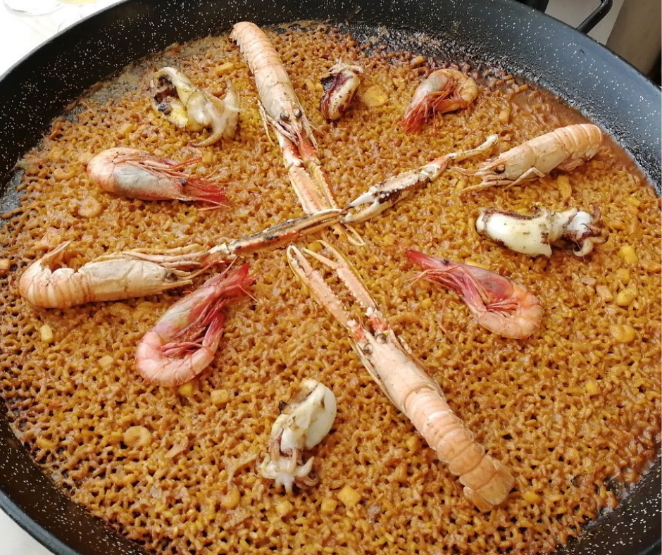 Paella de marisco Valencia